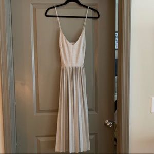 Silver Metallic Anthropologie Dress